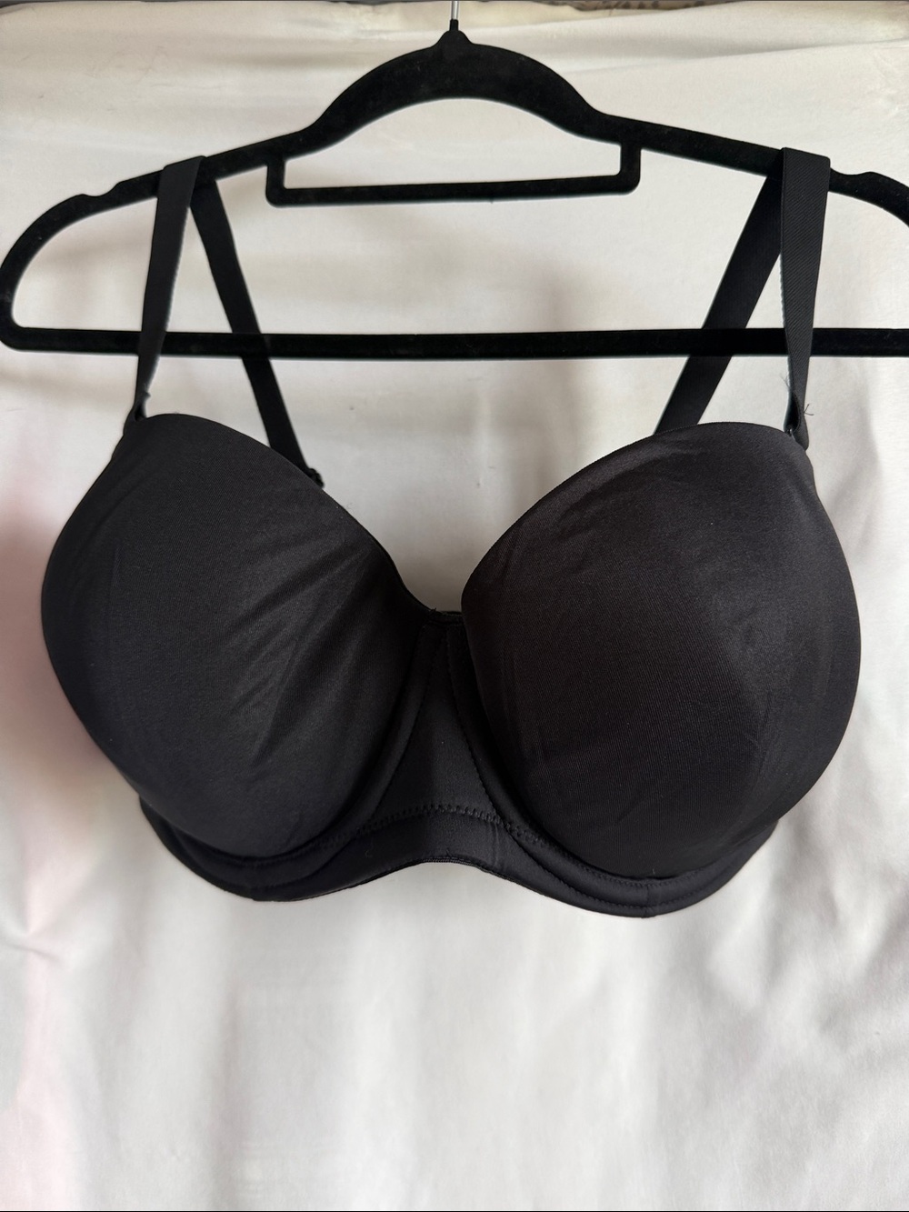 smart & sexy Black Smooth Molded Removable Strap Underwire Bra